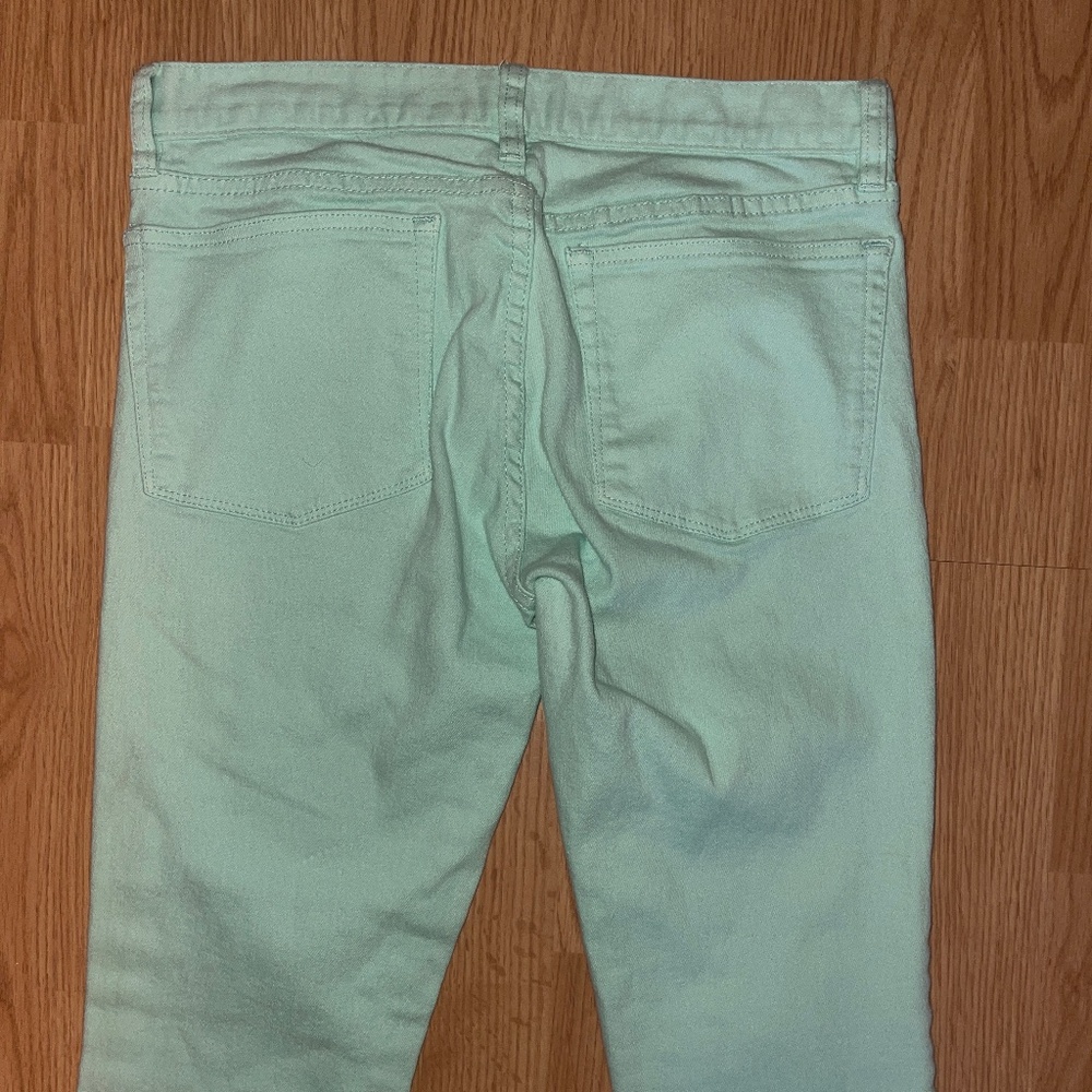 J. Crew Aqua Toothpick Stretch Mid Rise Stretch Ankle Pants Size 27 - Picture 9 of 9